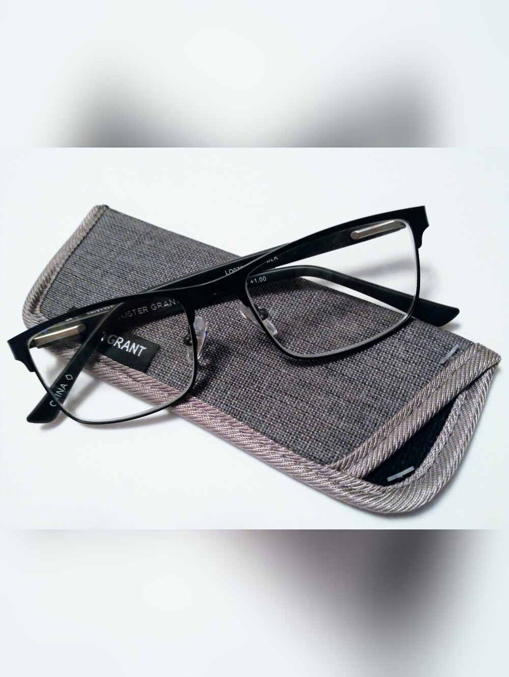 Foster Grant Reader Glasses +1.00 - Kyne Black NWOT